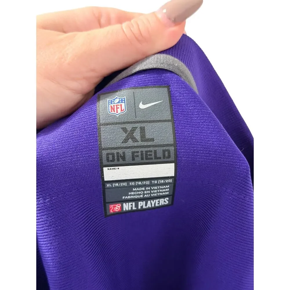 Youth XL Nike Justin Jefferson Purple Minnesota Vikings Game Jersey #18